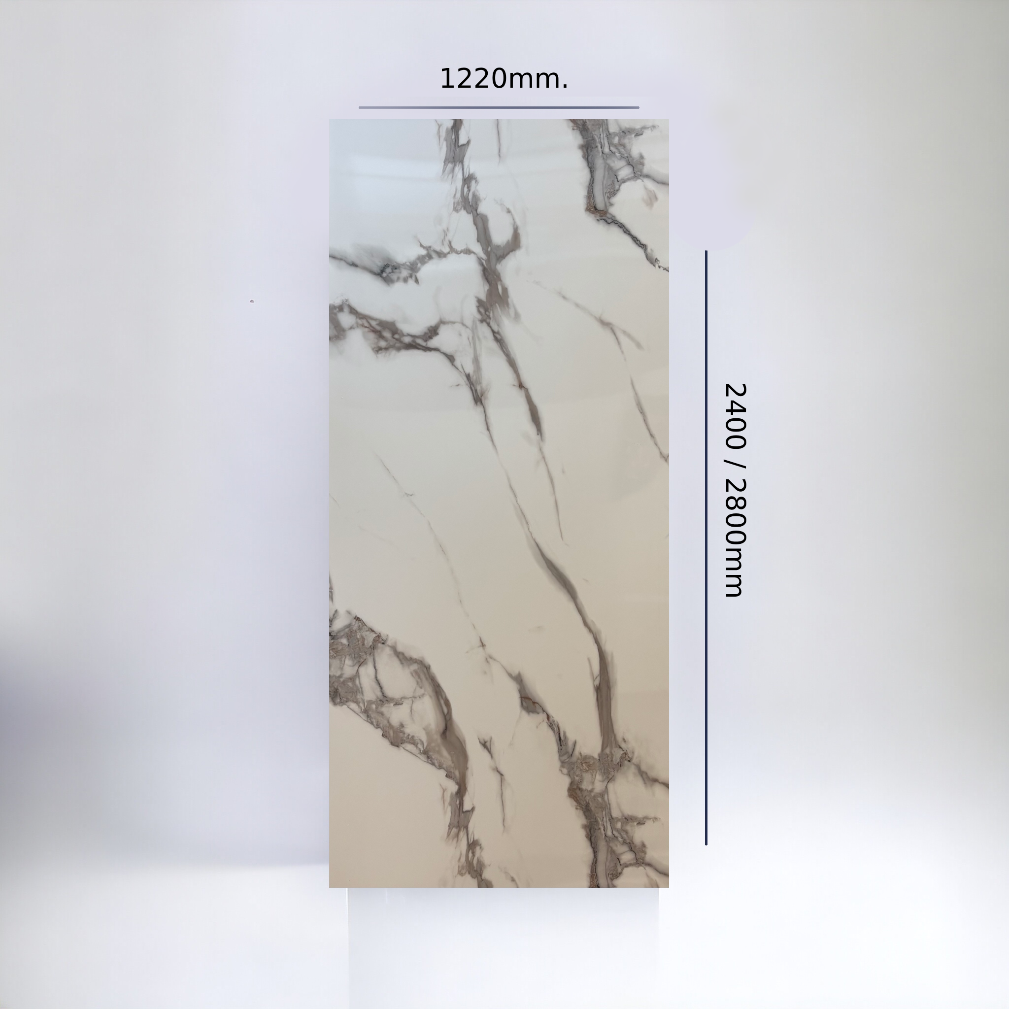 Мраморен панел Imperial White